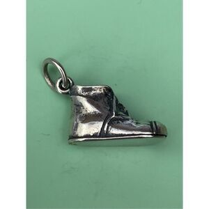 Baby Toddler Shoe Sterling Silver Jewelry Charm